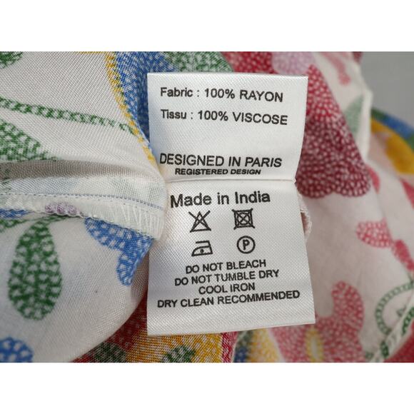 Miss June Dress Womens Medium Ivory Floral Sequins Short Babydoll Swim Cover Up - Picture 14 of 15